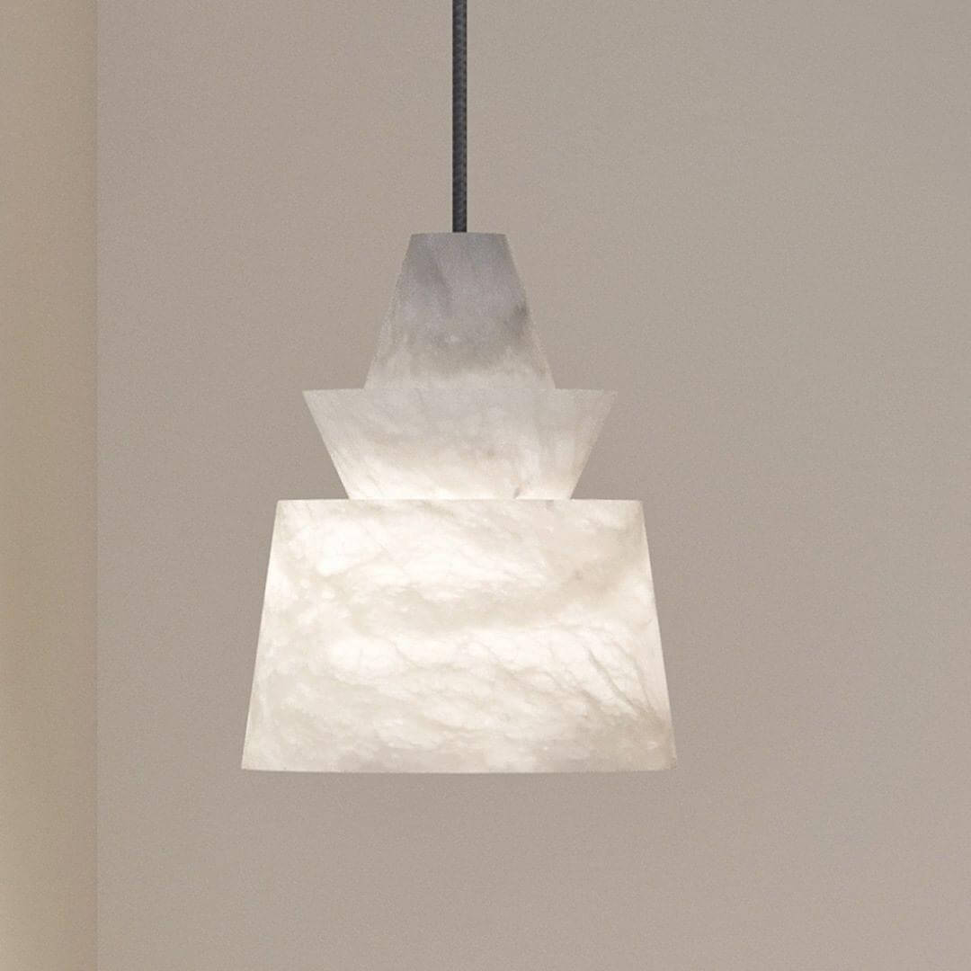 Flo S Alabaster Pendant Light