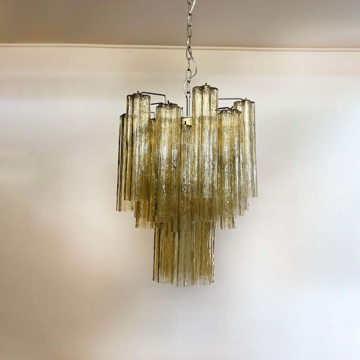 Murano Tubes Chandelier 19"