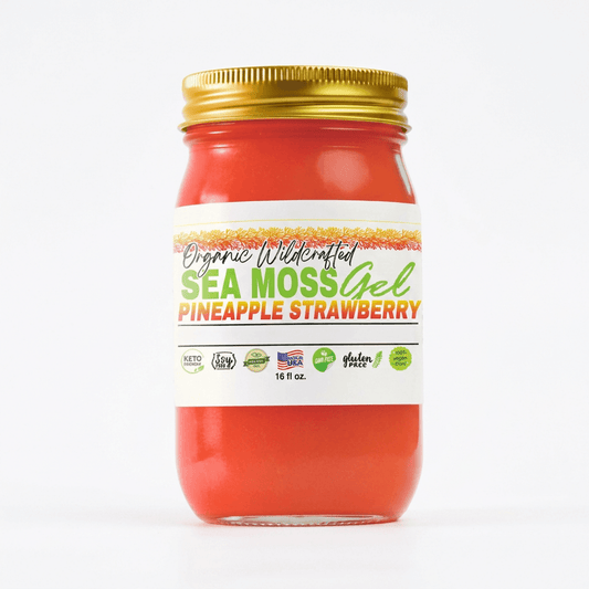 Sea Moss Gel - Strawberry Pineapple Flavor 16oz