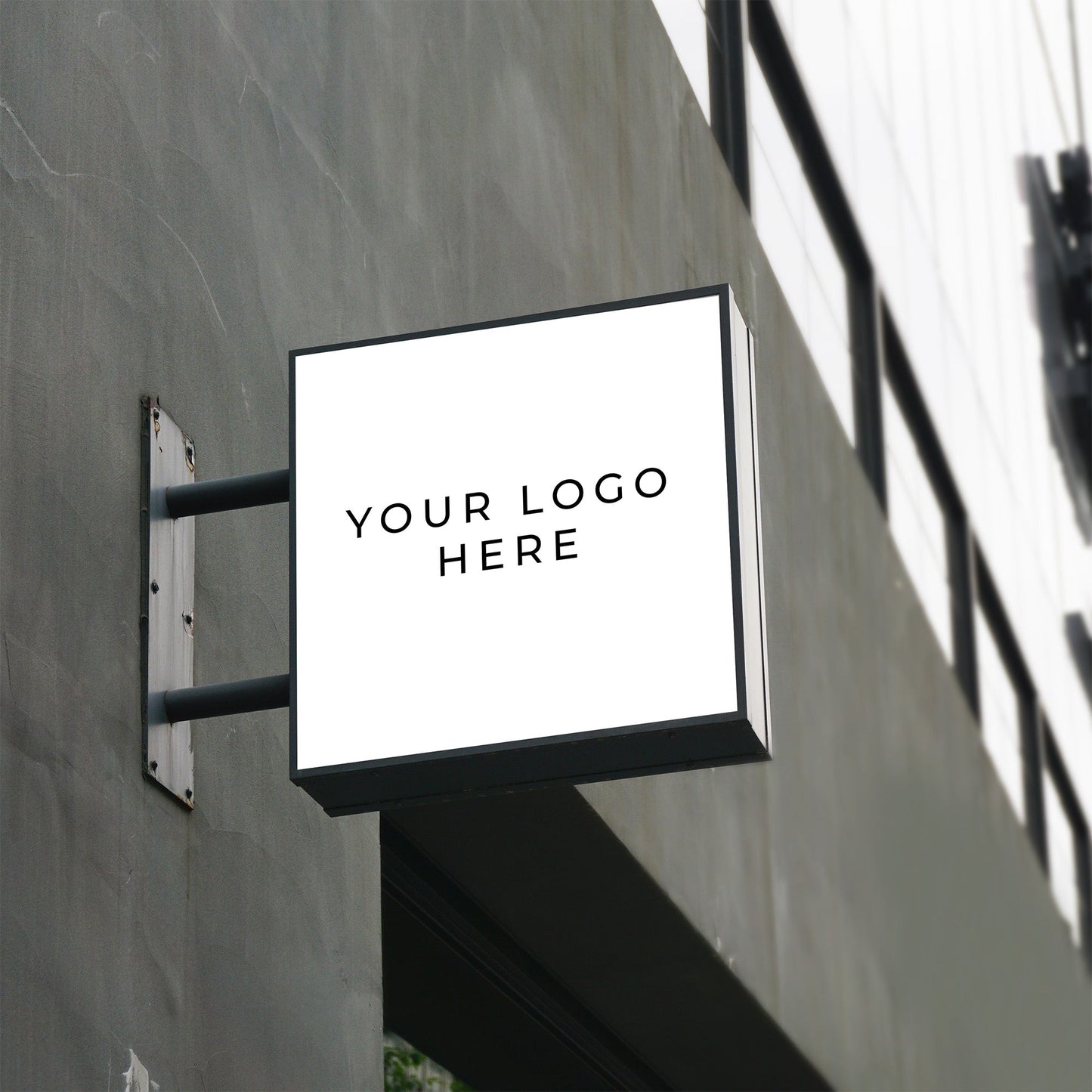 Square LED Light Box Sign – Custom Illuminated Storefront Display