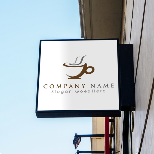 Square LED Light Box Sign – Custom Illuminated Storefront Display