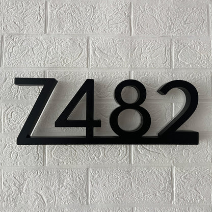 Backlit LED House Numbers with Underline – Modern Illuminated Address Numbers