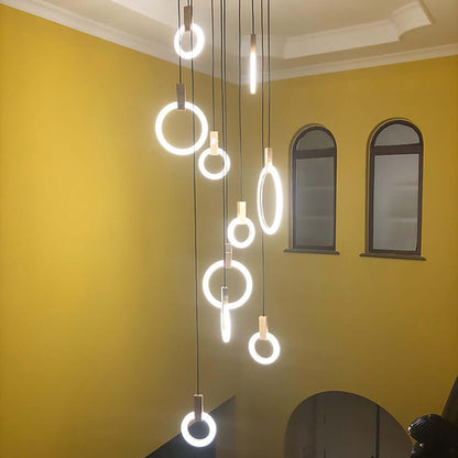 Acrylic Ring Chandelier