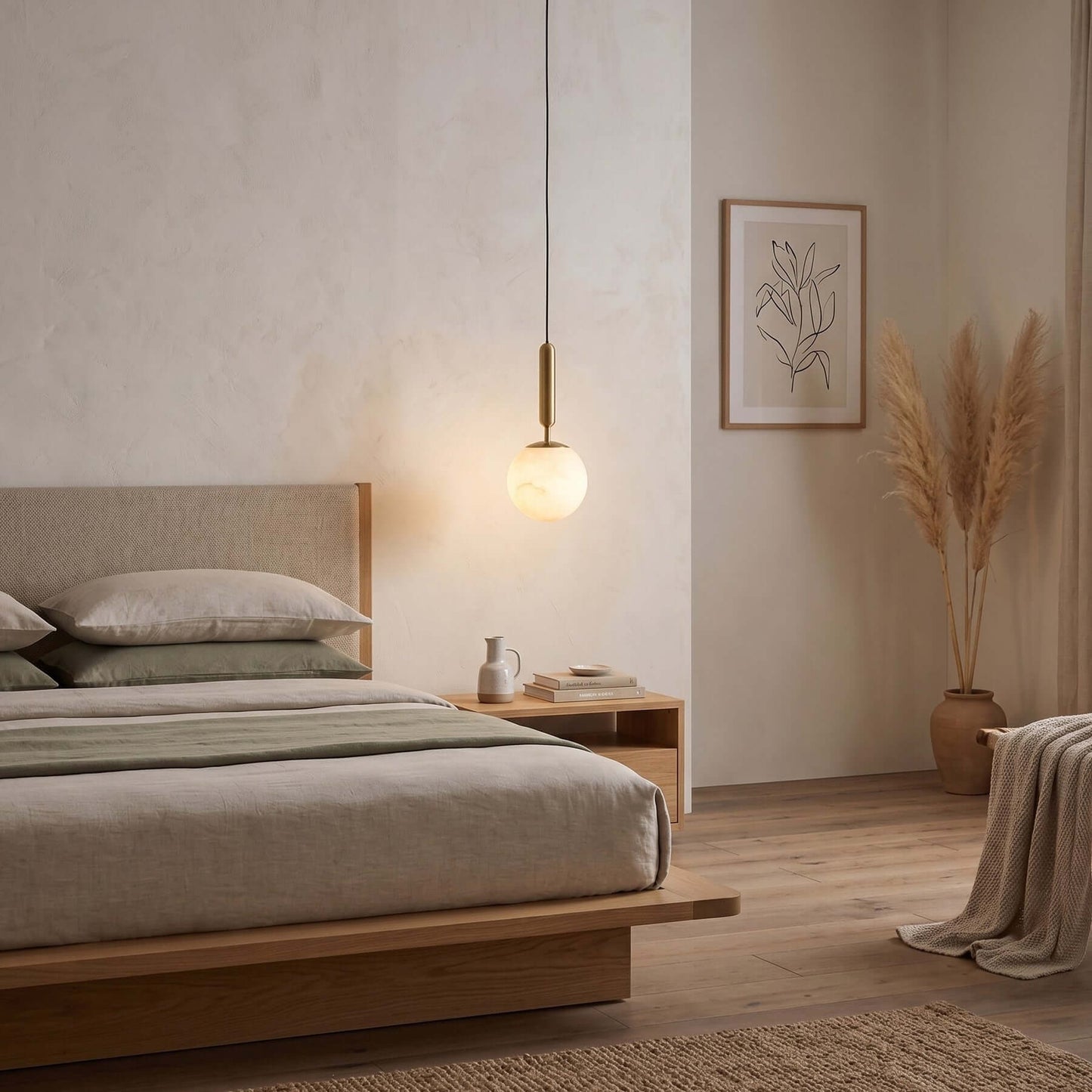 Alabaster Global Pendant Light