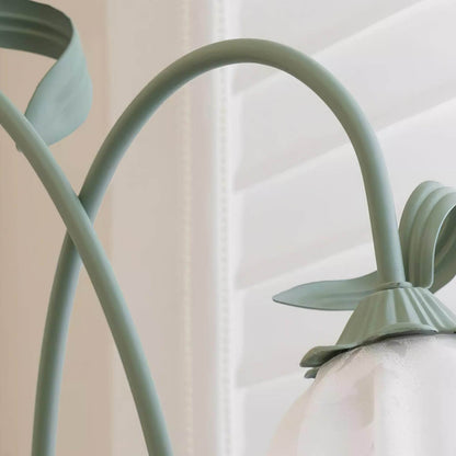 Green Flowers Floor Lamp