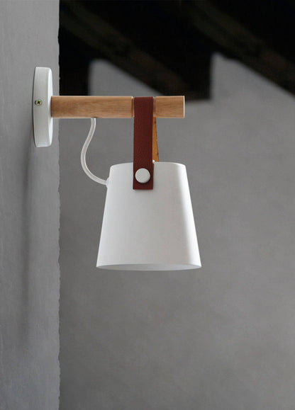 Wooden Stake Wall Light