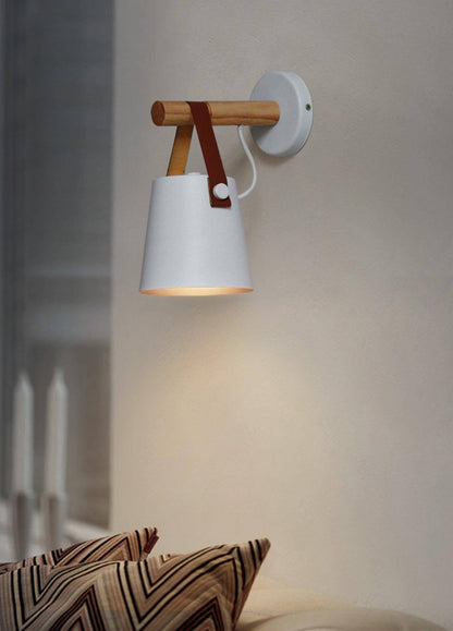 Wooden Stake Wall Light