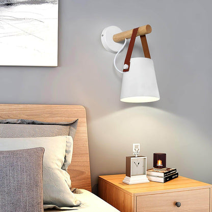 Wooden Stake Wall Light
