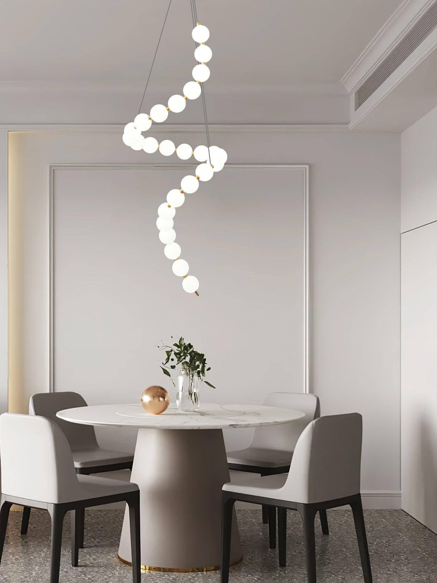Art Pearl Necklace Chandelier