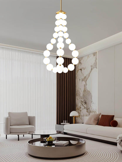Art Pearl Necklace Chandelier