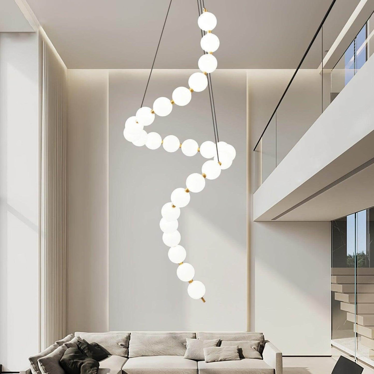 Art Pearl Necklace Chandelier