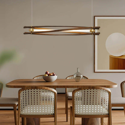 Axis Wood Chandelier