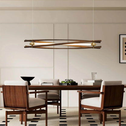 Axis Wood Chandelier