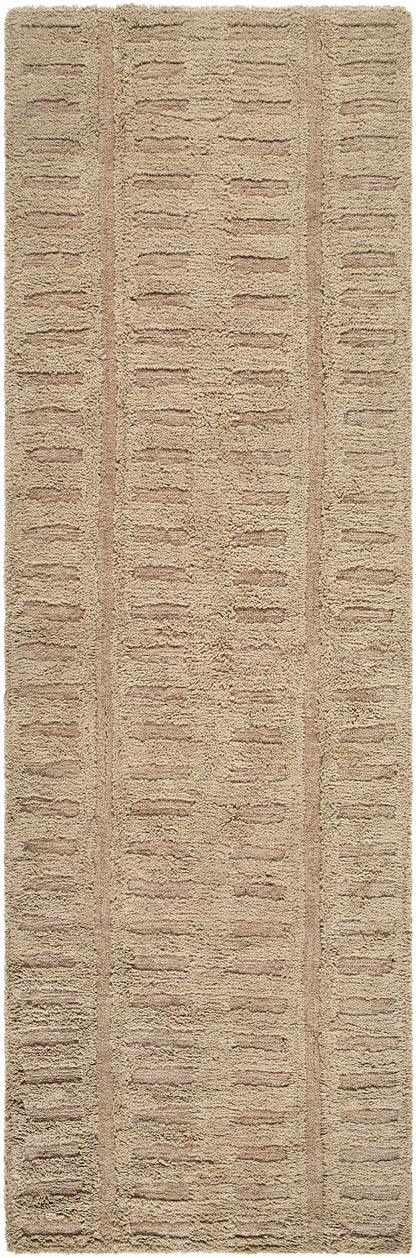 Washable Handmade Wool Rug - Brown - Clearance