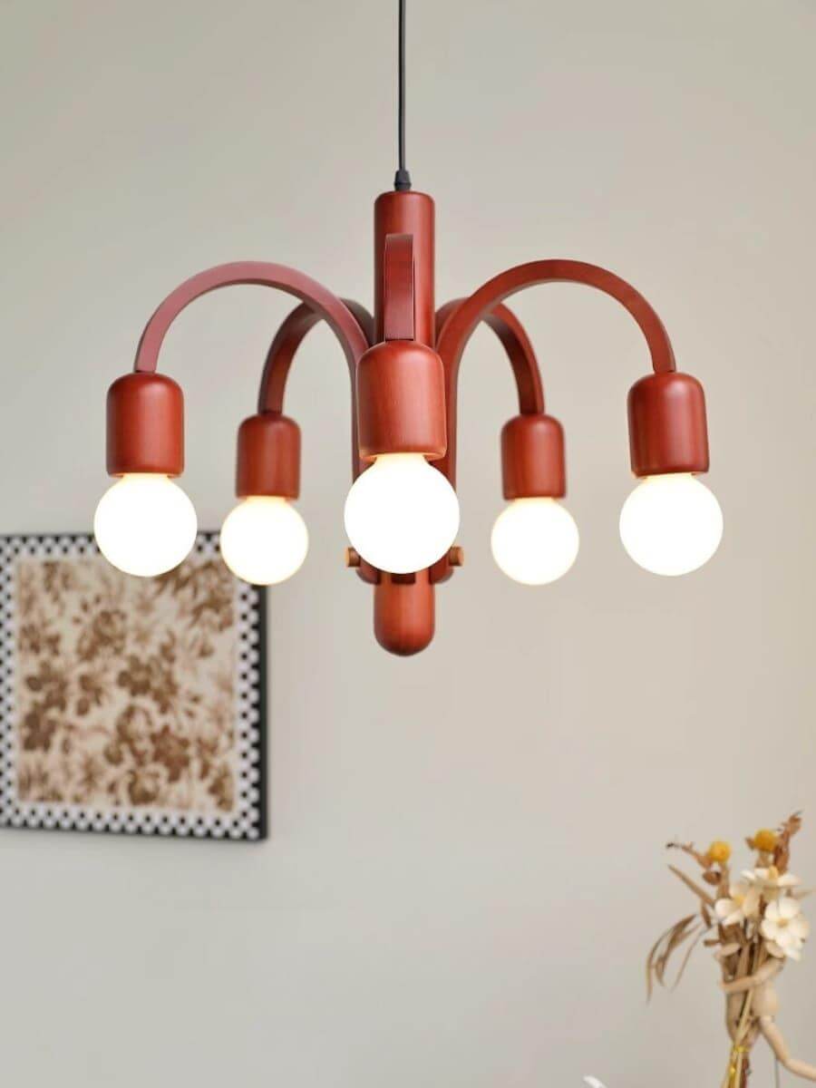 Candela Teak Chandelier