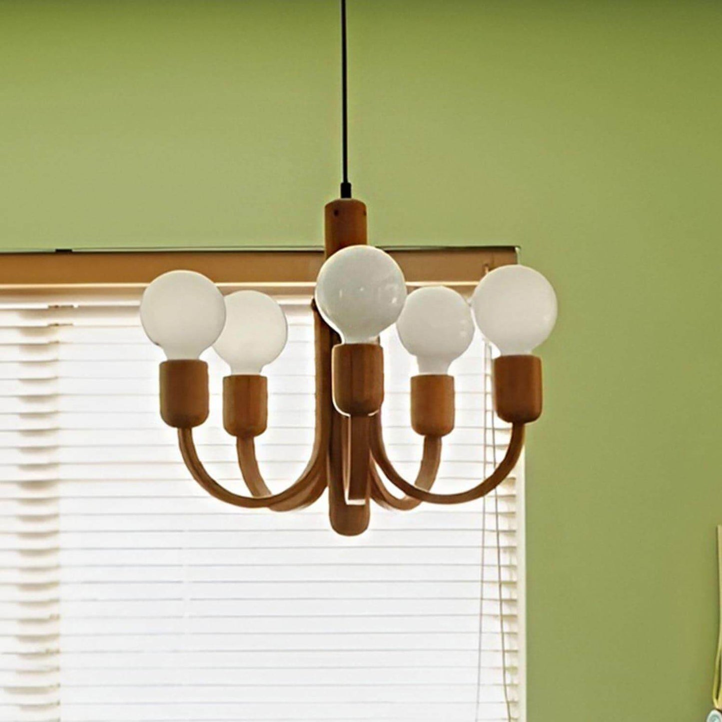 Candela Teak Chandelier