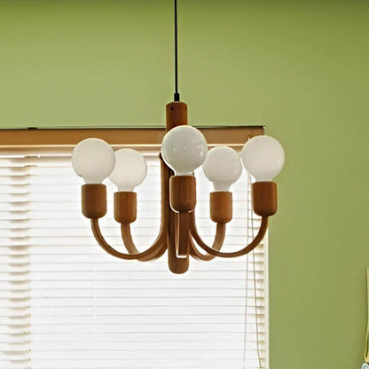 Candela Teak Chandelier