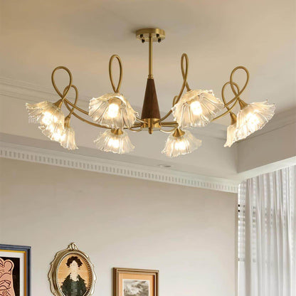 Century Lotus Leaf Chandelier