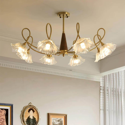 Century Lotus Leaf Chandelier