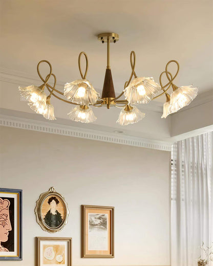 Century Lotus Leaf Chandelier
