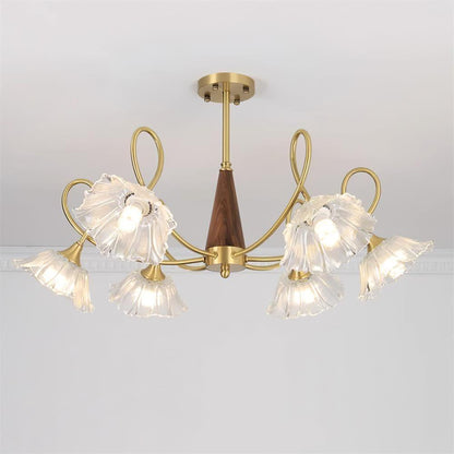 Century Lotus Leaf Chandelier