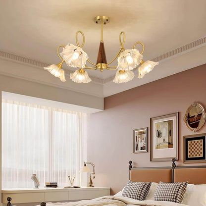 Century Lotus Leaf Chandelier