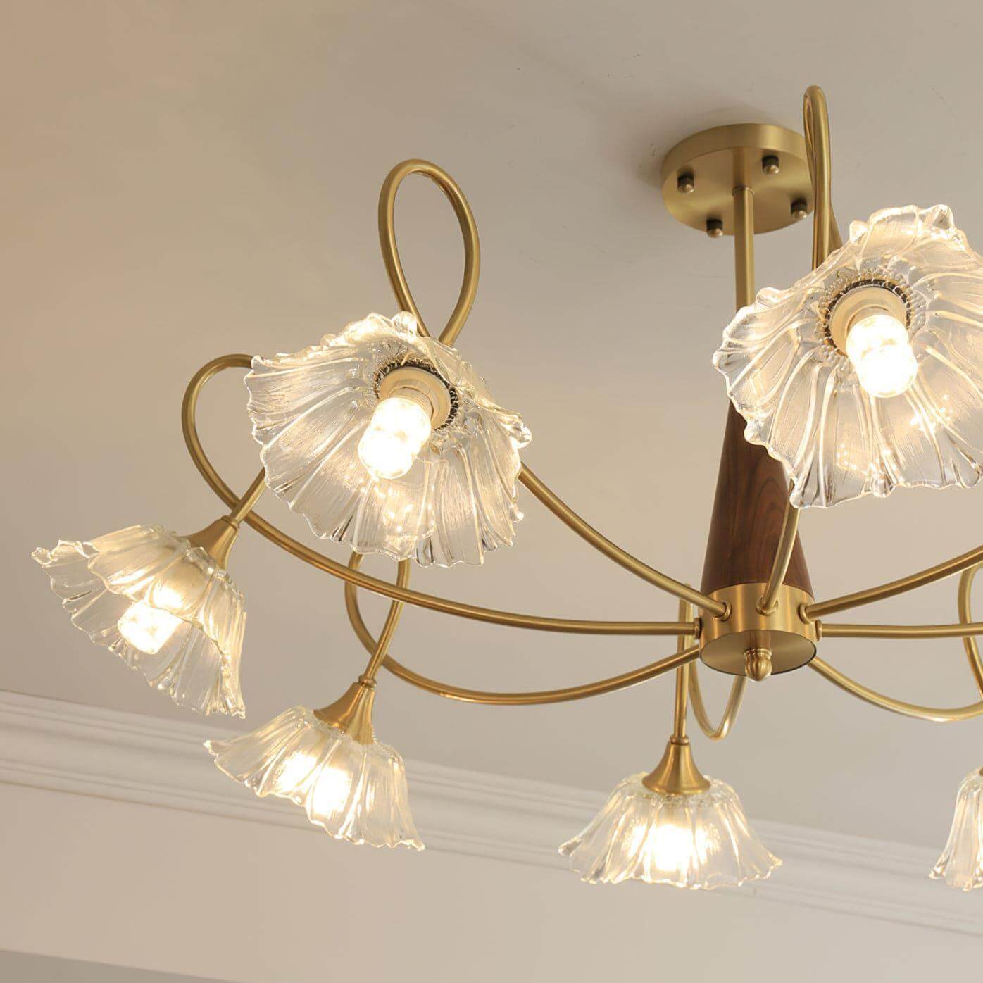 Century Lotus Leaf Chandelier