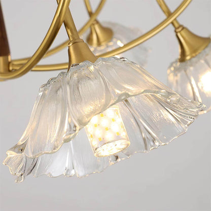 Century Lotus Leaf Chandelier