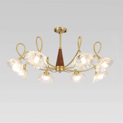 Century Lotus Leaf Chandelier