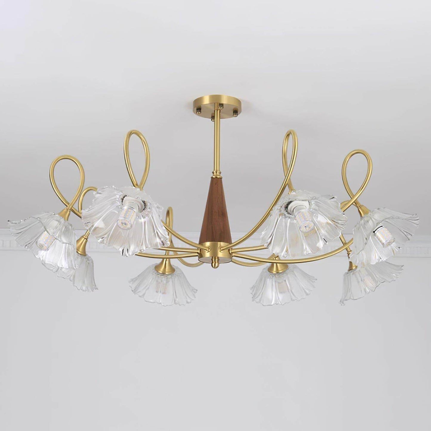Century Lotus Leaf Chandelier