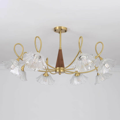 Century Lotus Leaf Chandelier