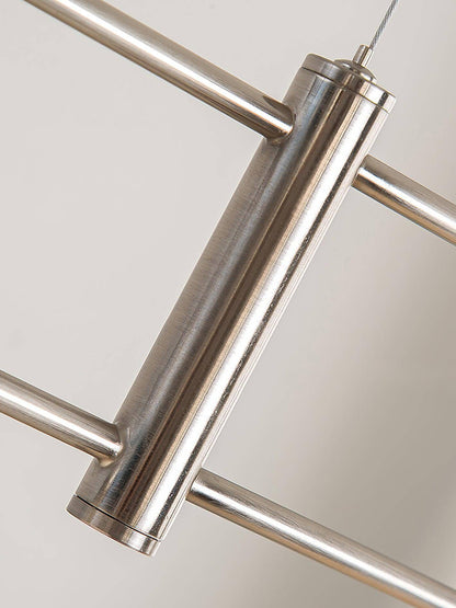 Ceramic Ribbed Linear Pendant Light