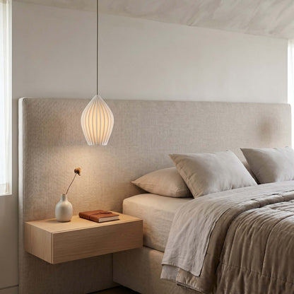 Ceramic Ribbed Pendant light