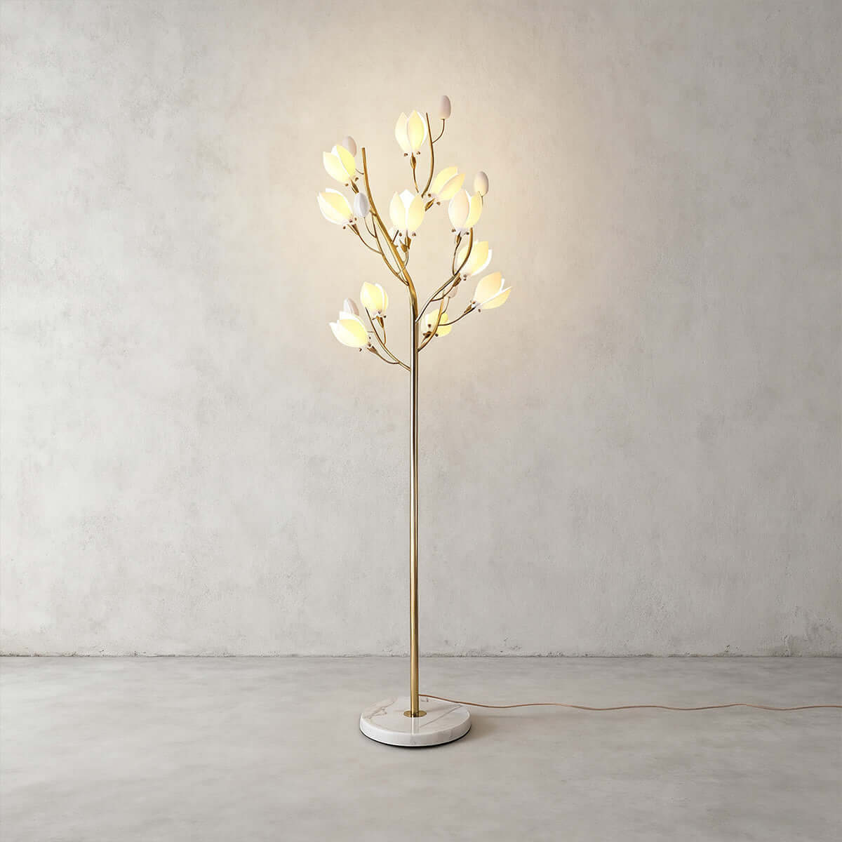 Ceramics Magnolia Floor Lamp