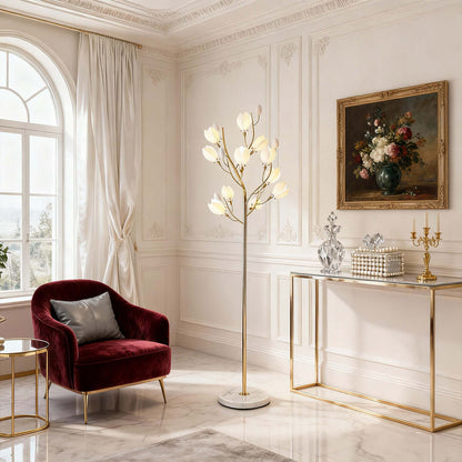 Ceramics Magnolia Floor Lamp