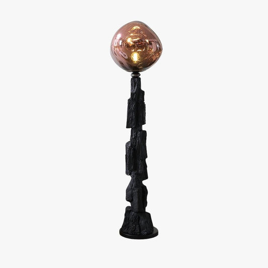 Charcoal Lava Floor Lamp