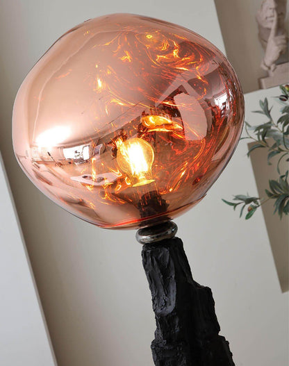 Charcoal Lava Floor Lamp