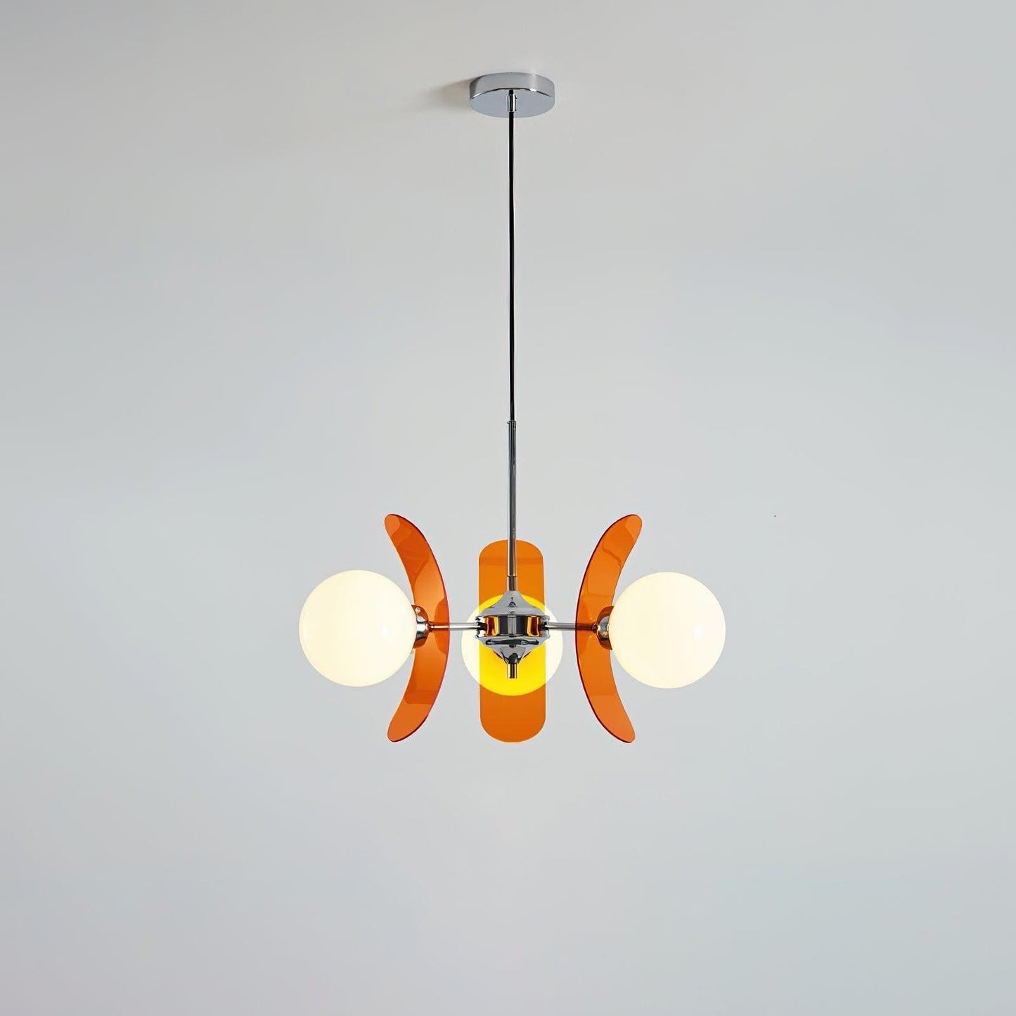 Coloured Petal Chandelier
