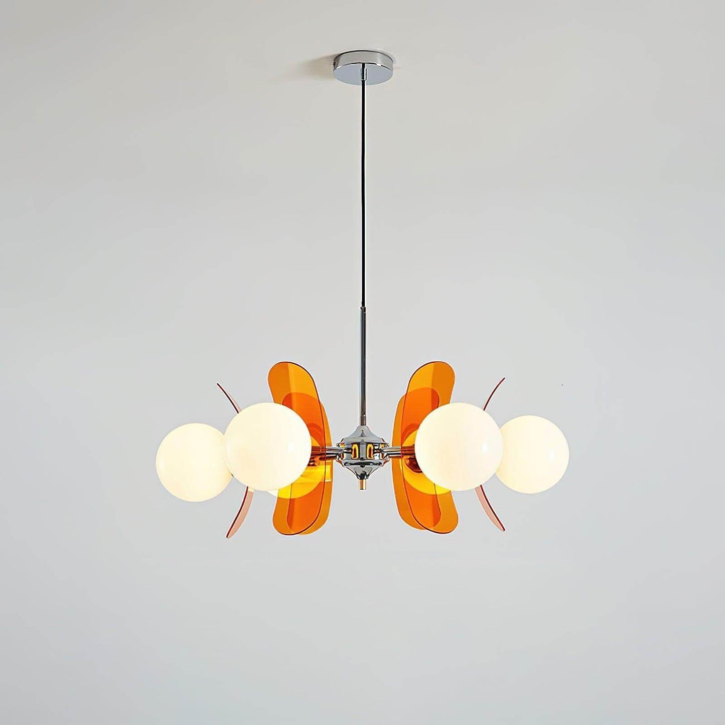 Coloured Petal Chandelier
