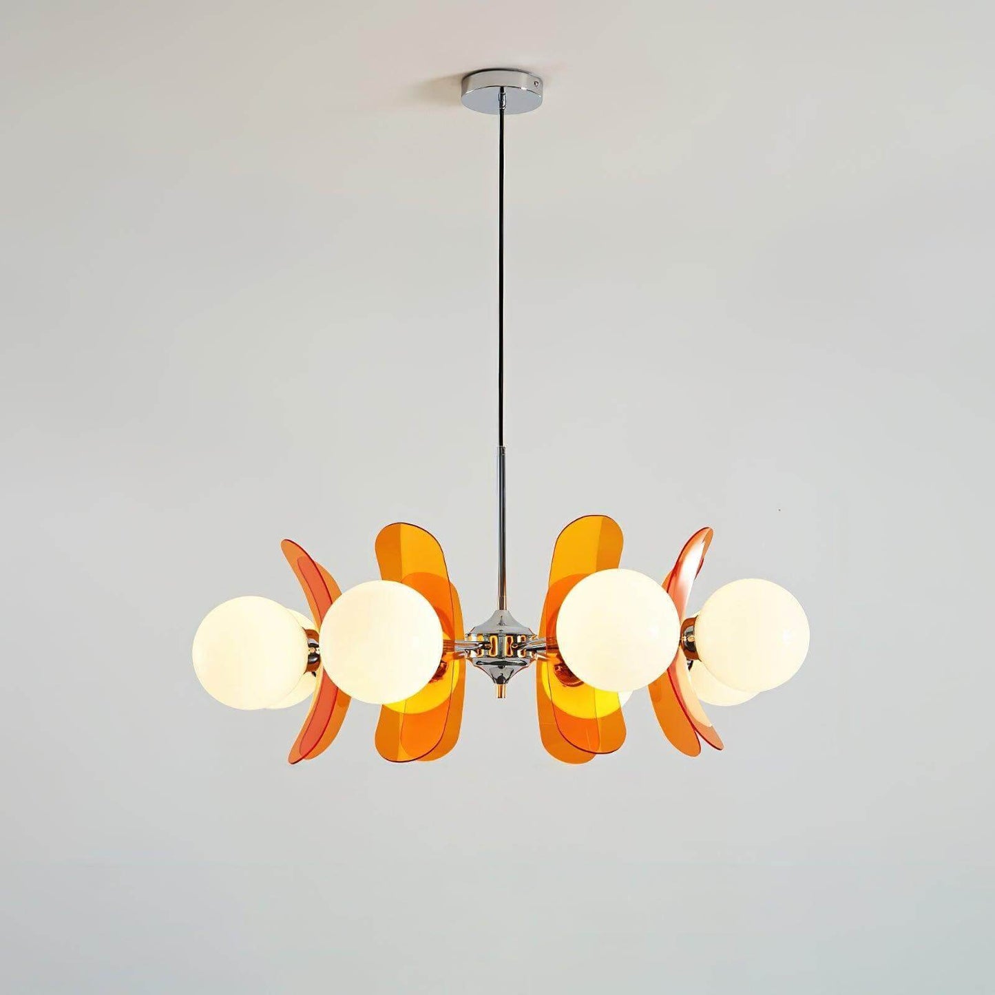 Coloured Petal Chandelier
