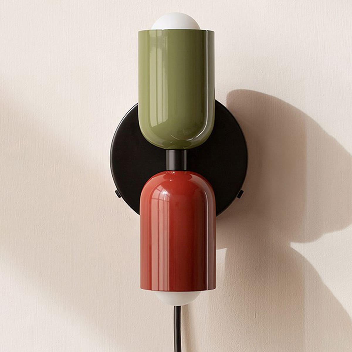 Couleur Double-Head Plug In Wall Lamp