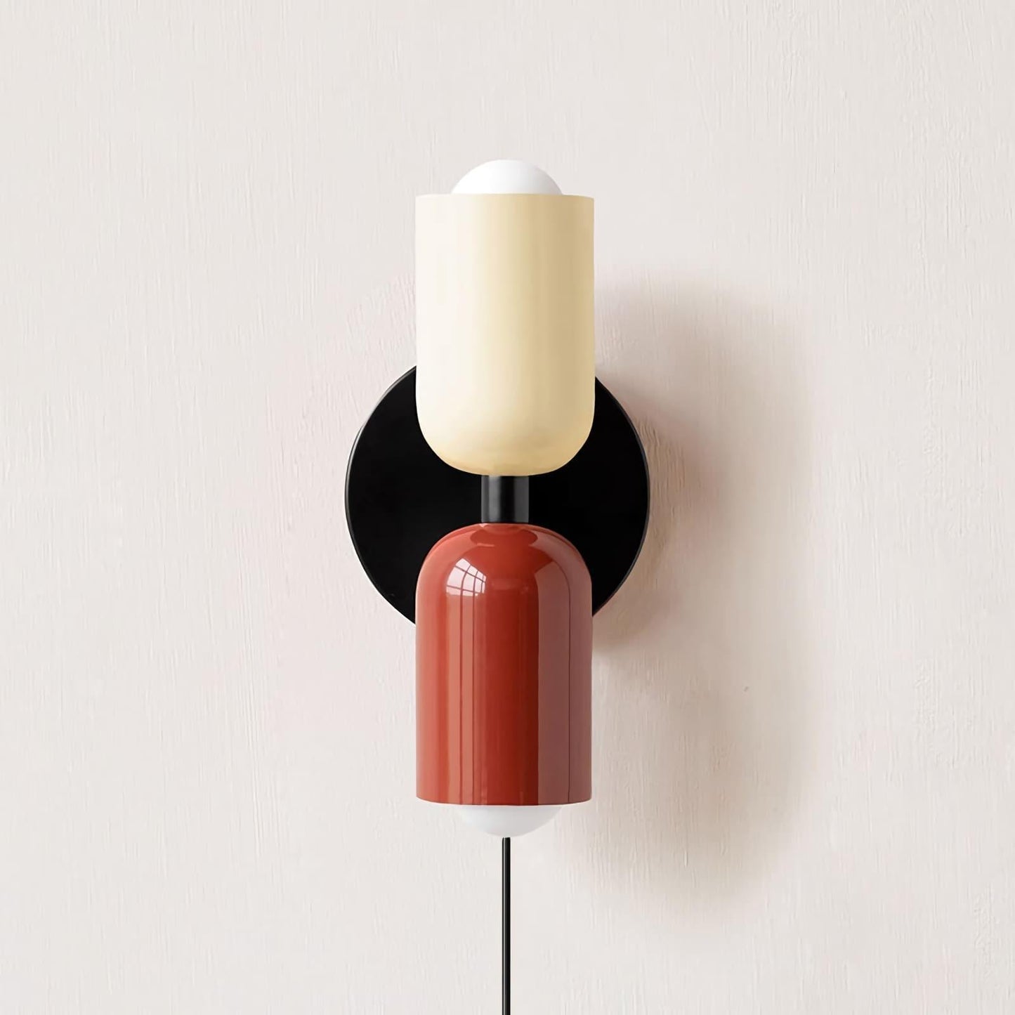 Couleur Double-Head Plug In Wall Lamp
