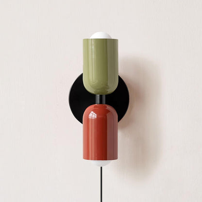 Couleur Double-Head Plug In Wall Lamp