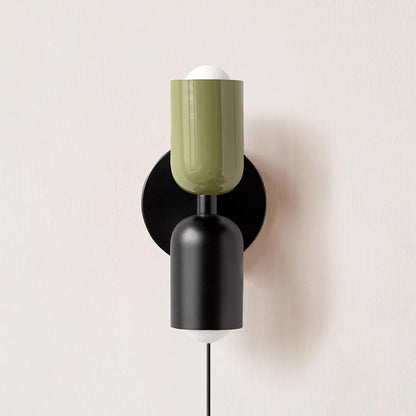 Couleur Double-Head Plug In Wall Lamp