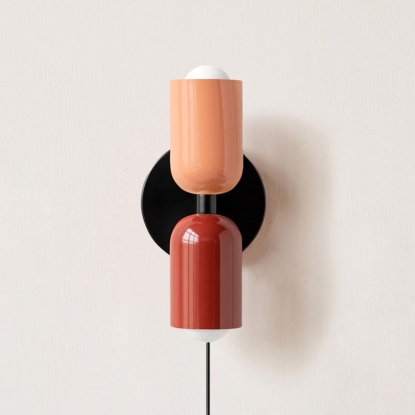 Couleur Double-Head Plug In Wall Lamp