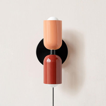 Couleur Double-Head Plug In Wall Lamp