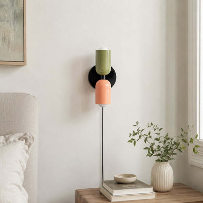 Couleur Double-Head Plug In Wall Lamp