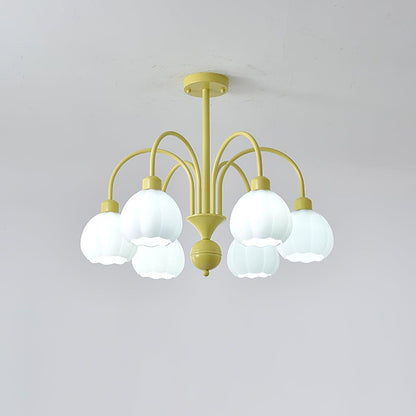 Cream Style Pumpkin Chandelier