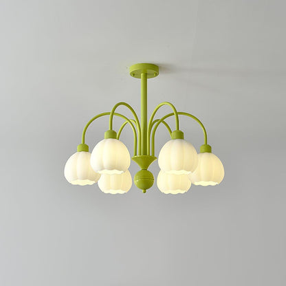 Cream Style Pumpkin Chandelier