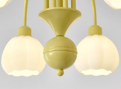 Cream Style Pumpkin Chandelier